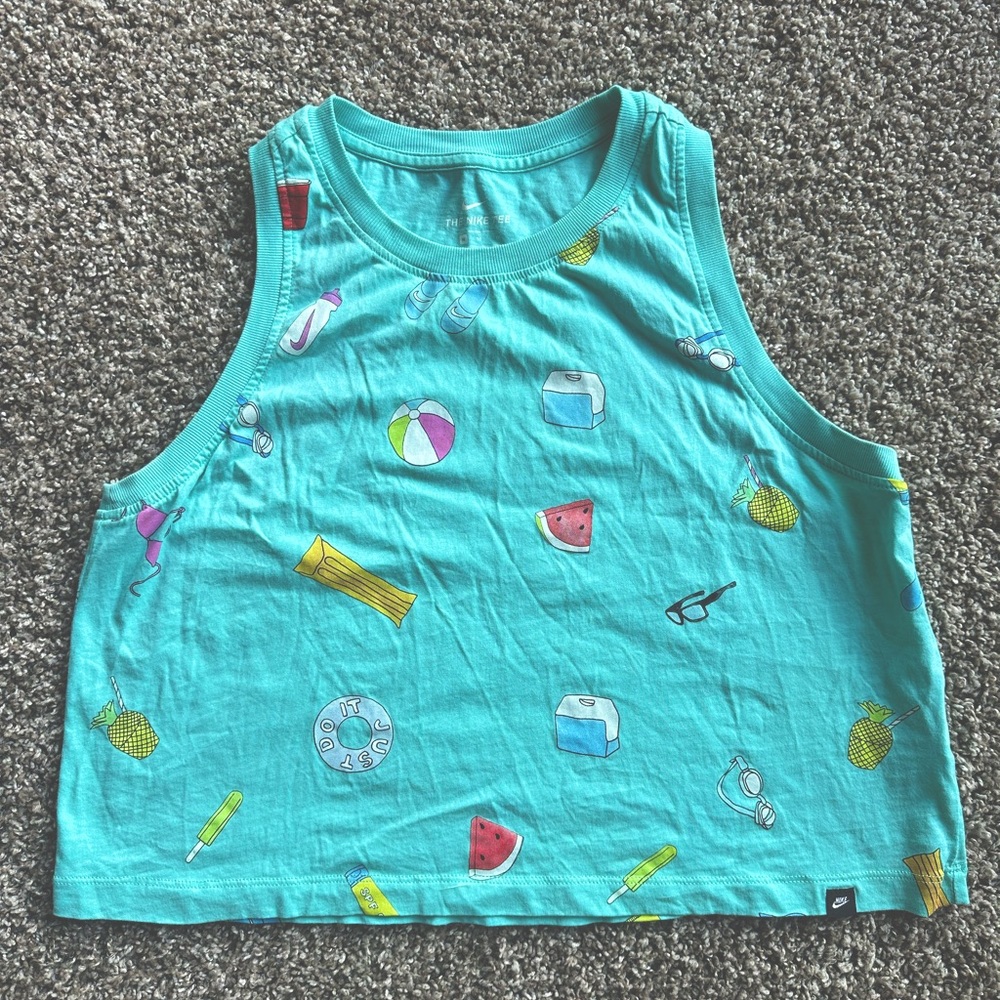 Women’s Nike Summer Theme Crop Tank Top